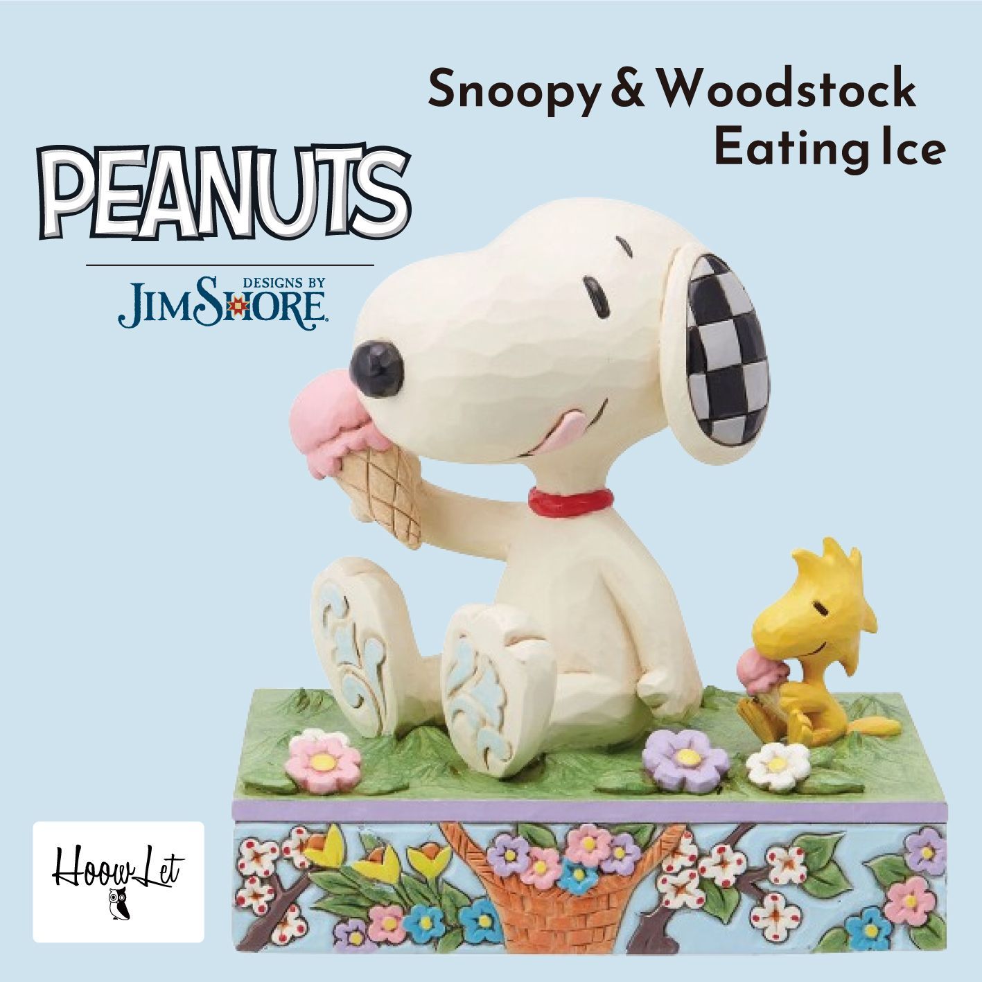 スヌーピー＆ウッドストック アイスクリーム ジムショア フィギュア