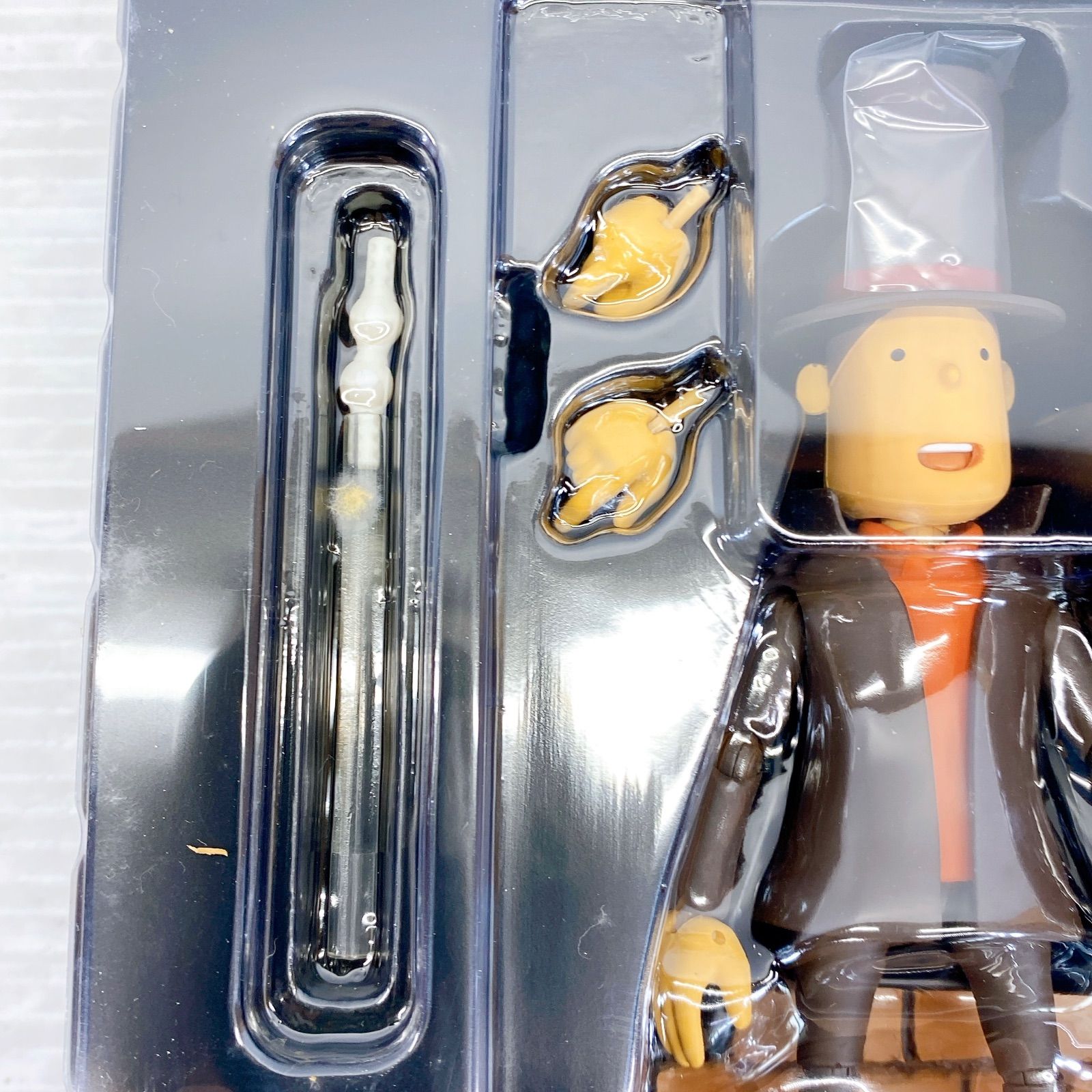 □海洋堂 REVOLTECH リボルテックヤマグチ No.086 レイトン教授 美品