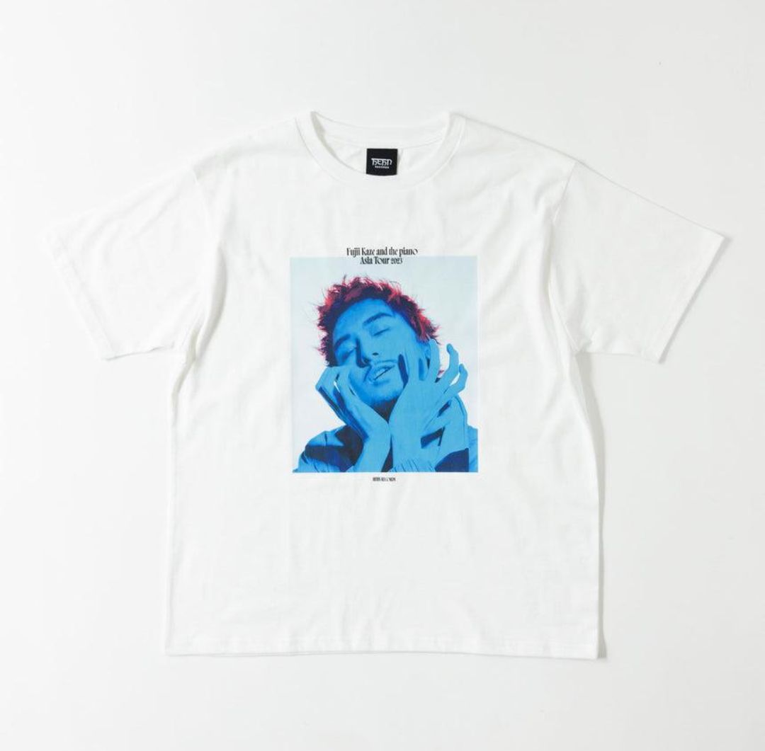 Blue Kaze T-shirt 藤井風 XL 藤井風 EU/NAツアー ポテト Tシャツ (Salt)