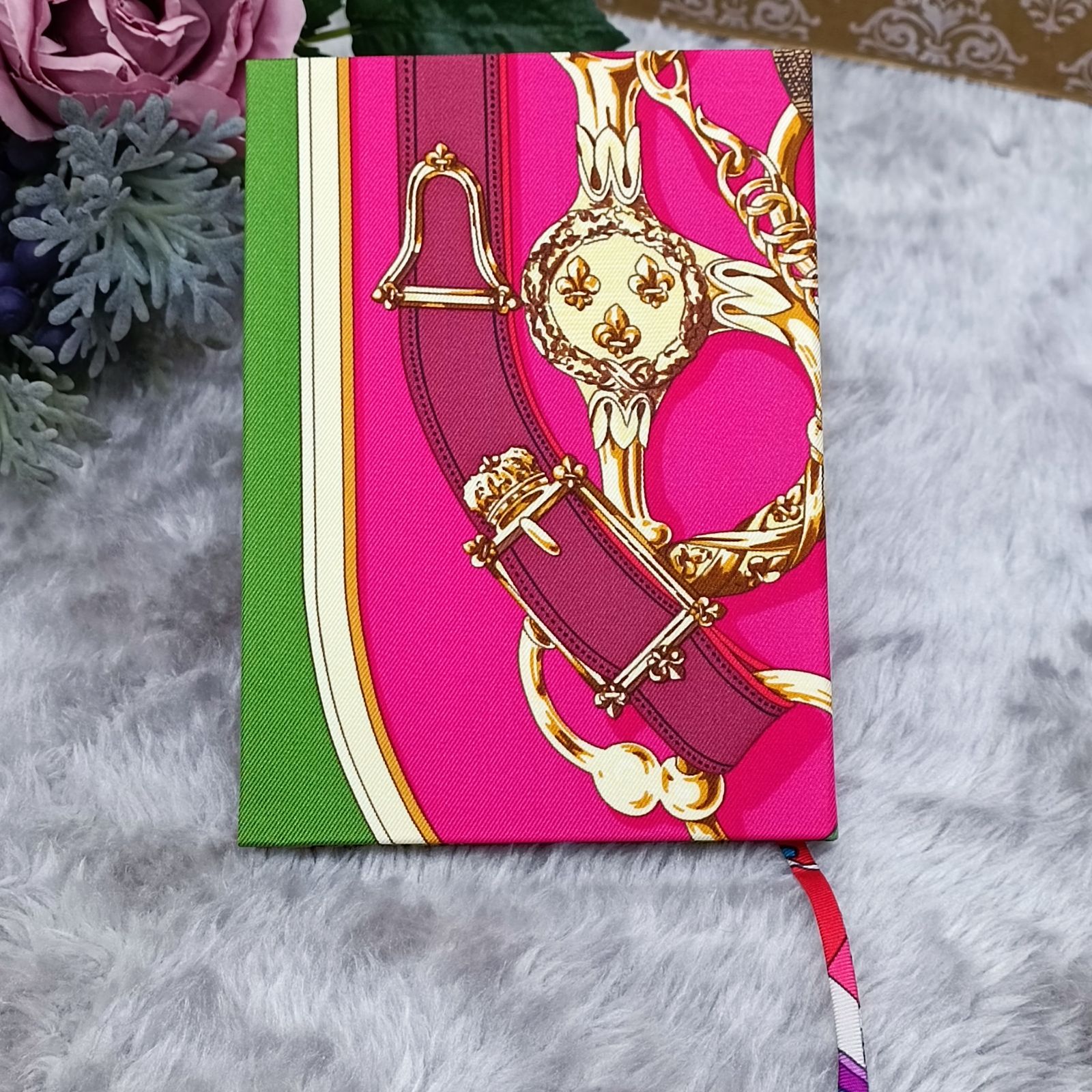 HERMES 》 ☆未使用☆ エルメス ノート カヴァルカドゥール シルク