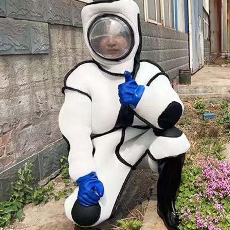 防護服 スズメバチ駆除用蜂防護服 フェイスネット付き 害虫駆除 M