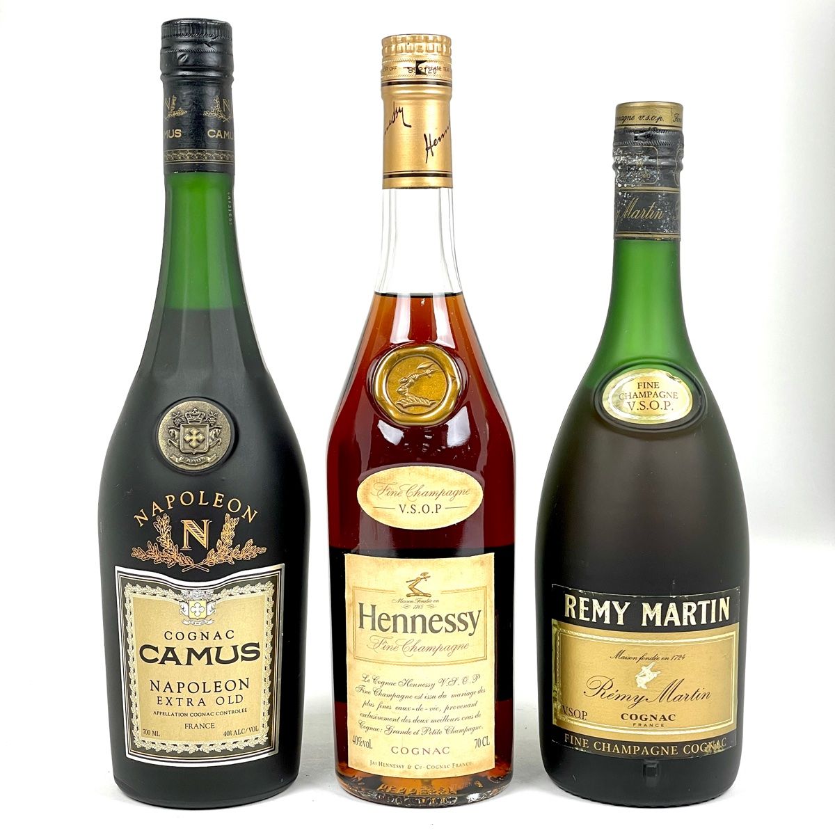 3本 カミュ ヘネシー レミーマルタン コニャック 700ml 本物