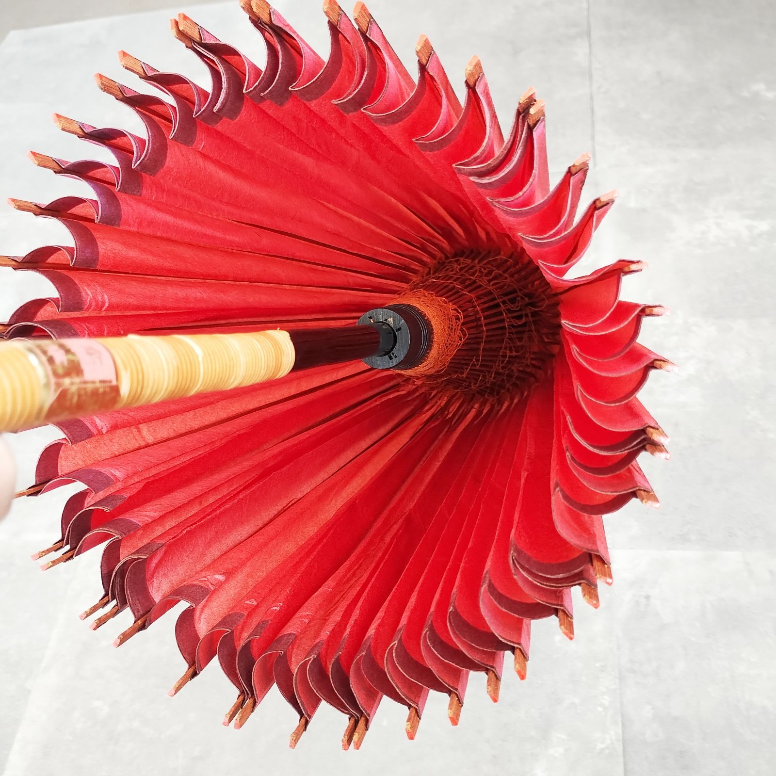 和傘 高級 羽二重傘 特選 千羽鶴 番傘 蛇の目傘 傘 USED 和傘の最高級