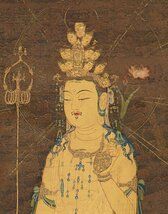 複製◇仏画◇工芸◇古仏画◇絹本 仏教美術 仏教聖品 千手観音像 大きい