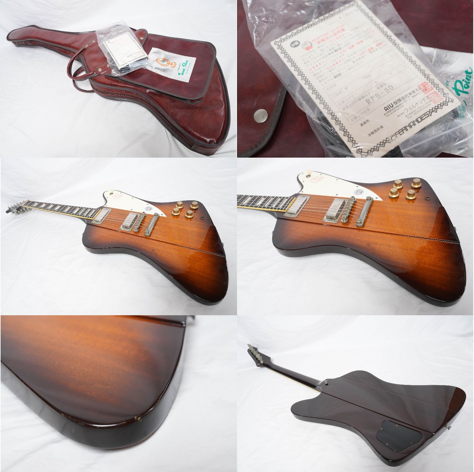 ☆BURNY by FERNANDES☆RFB-80 Sunburst FIREBIRD ファイヤーバード