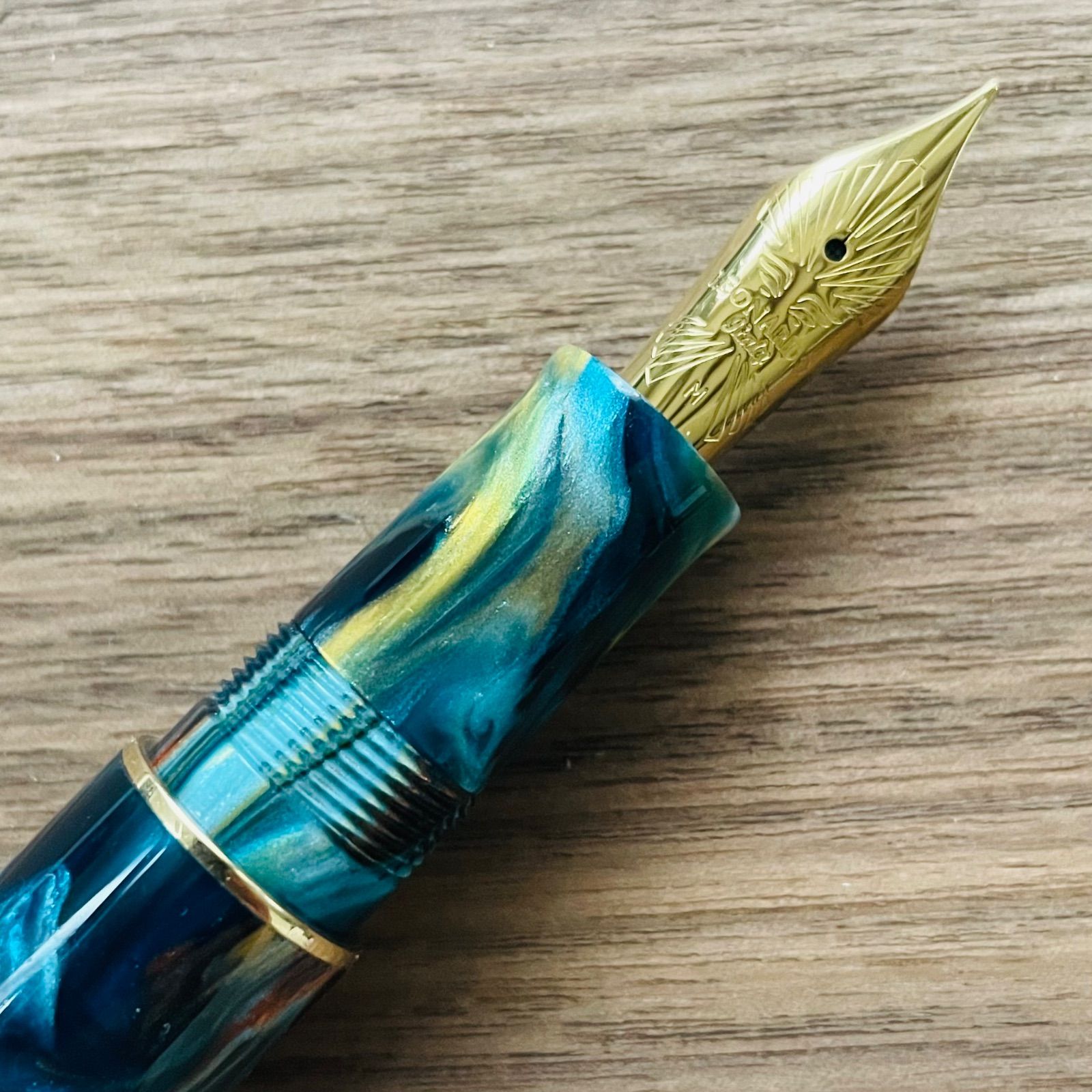 限定生産品43本】レオナルド 万年筆 MZG サンセット・ウェーブ F