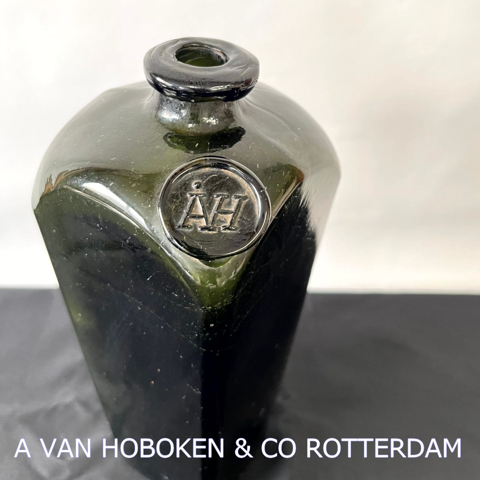 18世紀 オランダ ケースジンボトル Pontil 植民地時代 ケルデル瓶 OUR