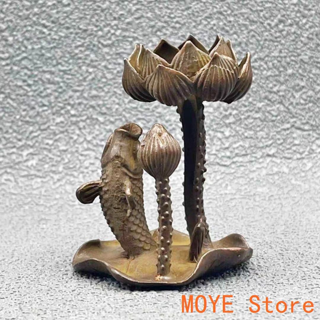 新年ギフト浮彫鯉躍龍門茶壺 酒壺 家庭茶道 工芸品 置物 節約 銅製品