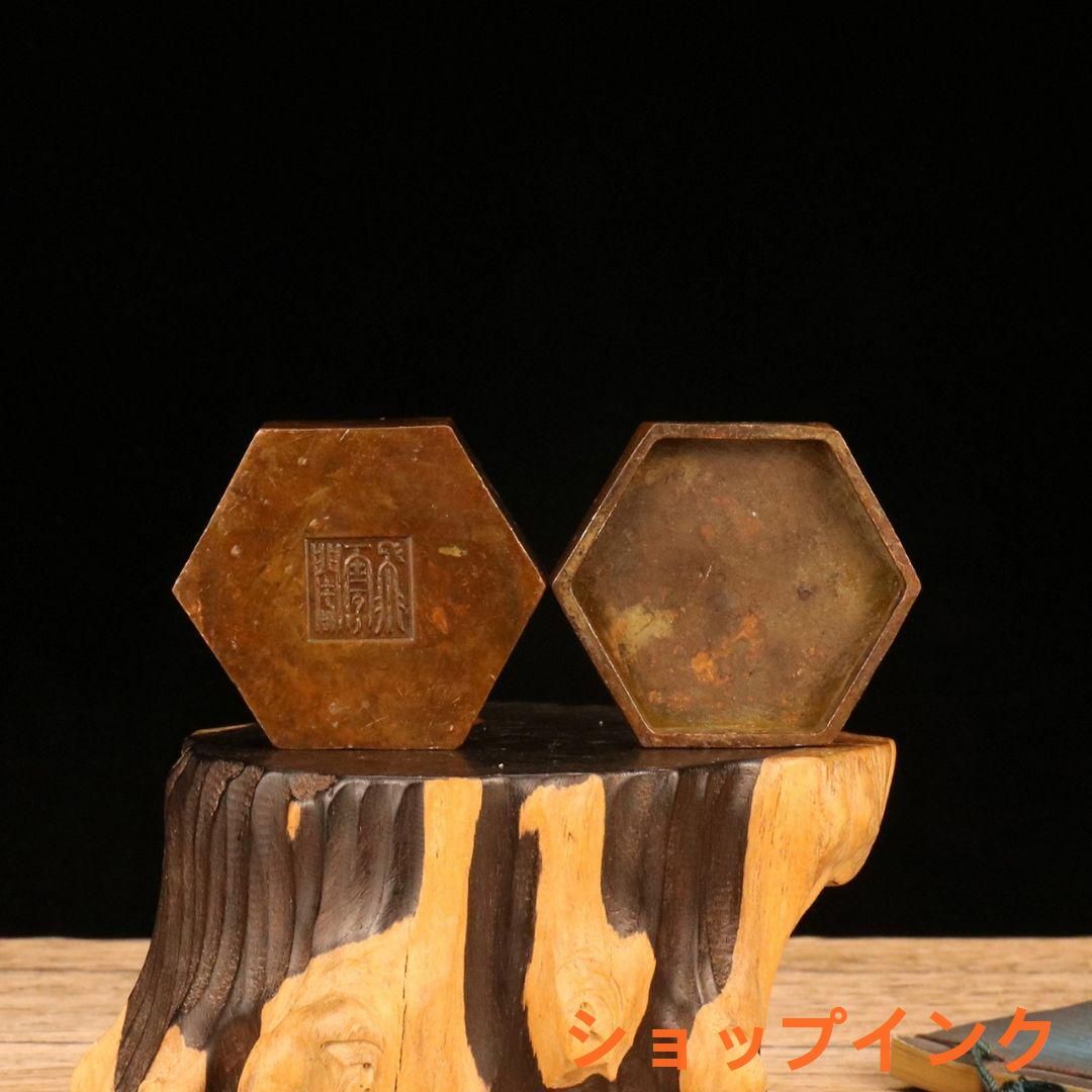 銅器 浮彫り八仙過海筆 書斎 書道具 文房具 装飾品 工芸品 美術品 銅器