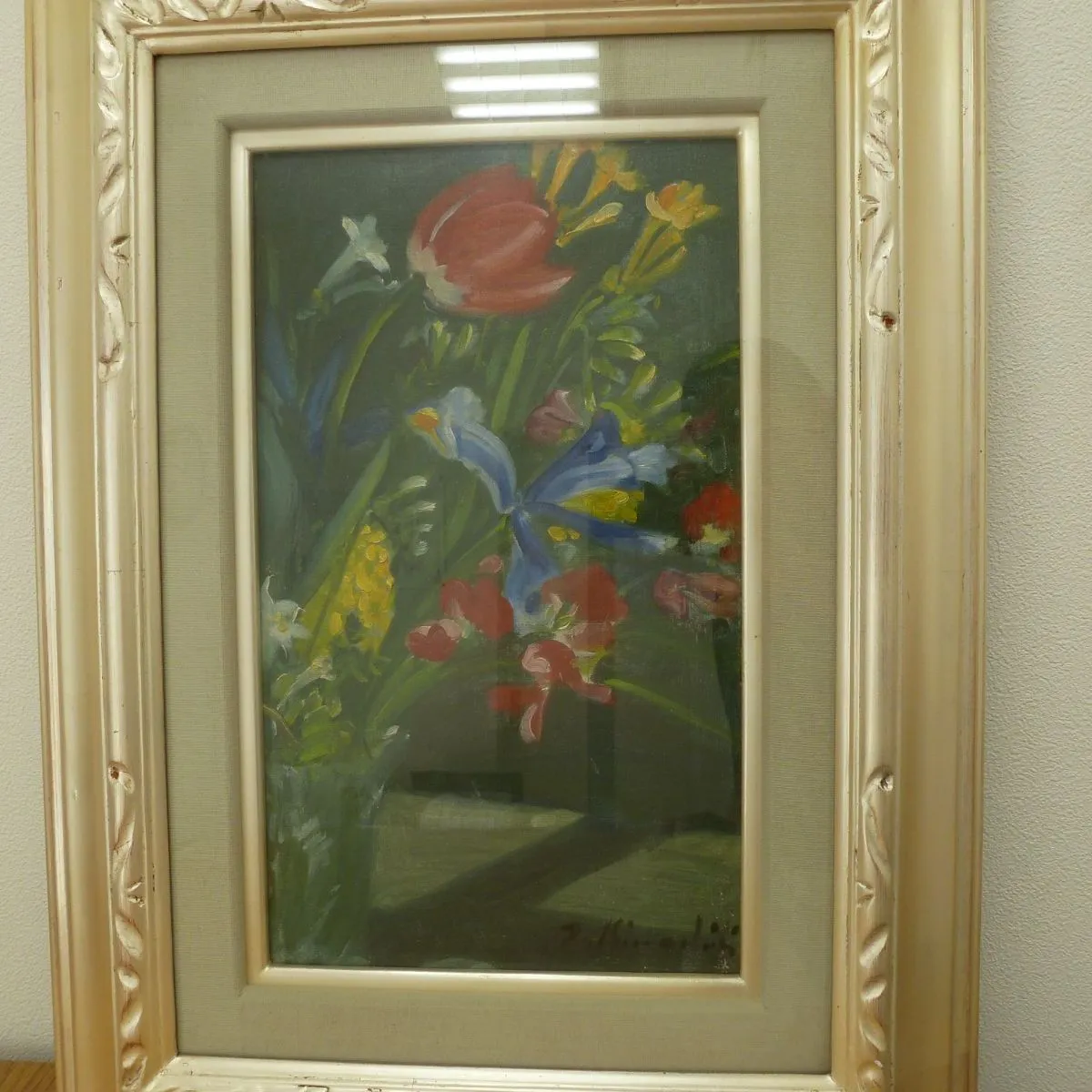 木下孝則 「ばら」 花 油彩画 作者サイン入 額付 日動画廊 25.11.30 木下