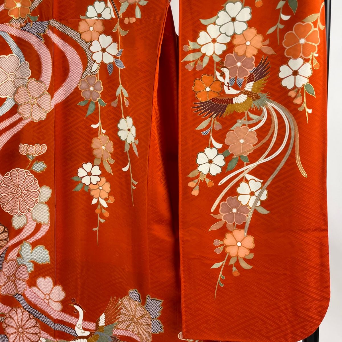 振袖 身丈164cm 裄丈67.5cm L 袷 袋帯フルセット 菊 トップ 松 金糸