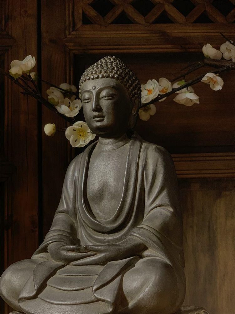 仏教美術 大日如来釈迦坐像 居宅 奉納 書斎 2024 茶室 置物 装飾品