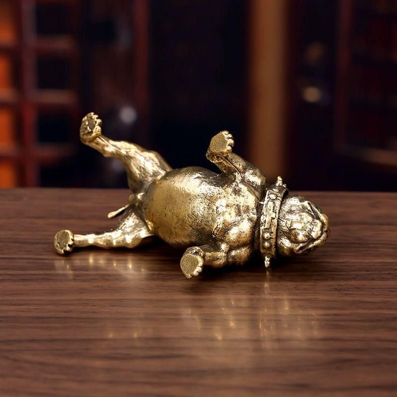 銅細工 沙皮犬 犬 装飾品 工芸品 美術品 置物 銅細工 沙