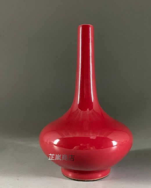 超美品! 鈞磁器 窯変釉 双耳 賞瓶 置物 鈞磁 盧鈞 花瓶 単色釉 薬花瓶