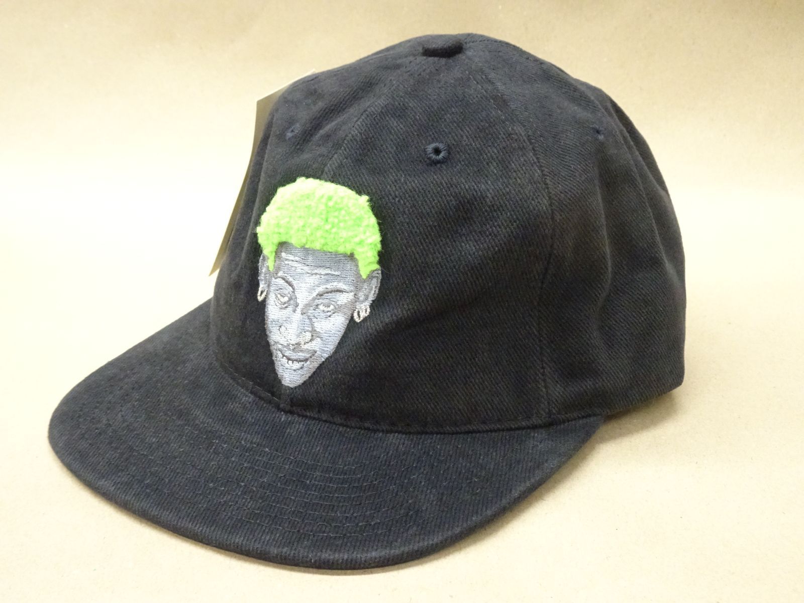 ホ*ン様 NIKE 90's ロッドマン ヴィンテージ キャップ 黒 緑 USA NIKE