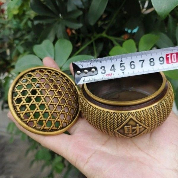 三足竜紋薫香炉 盤香檀銅炉 香道具 装飾品 工芸品 美術品 置物 三足竜