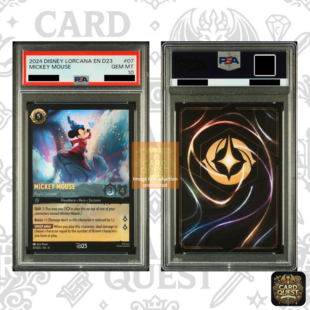 PSA10 ディズニー ロルカナ D23 オズワルド ミッキー 2枚セット