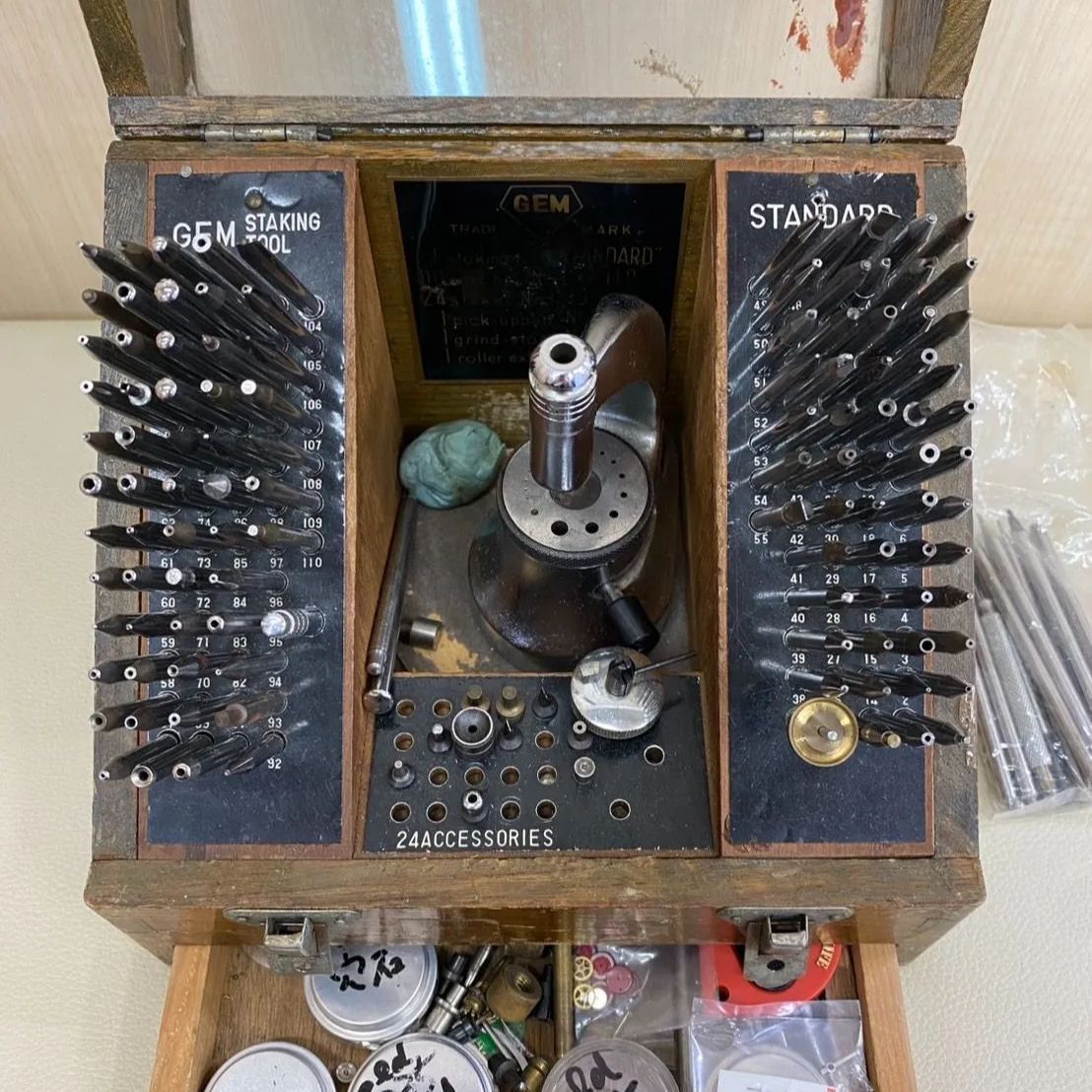 GEM スタッキングツール 時計用工具 ポンス台 時計 修理 工具