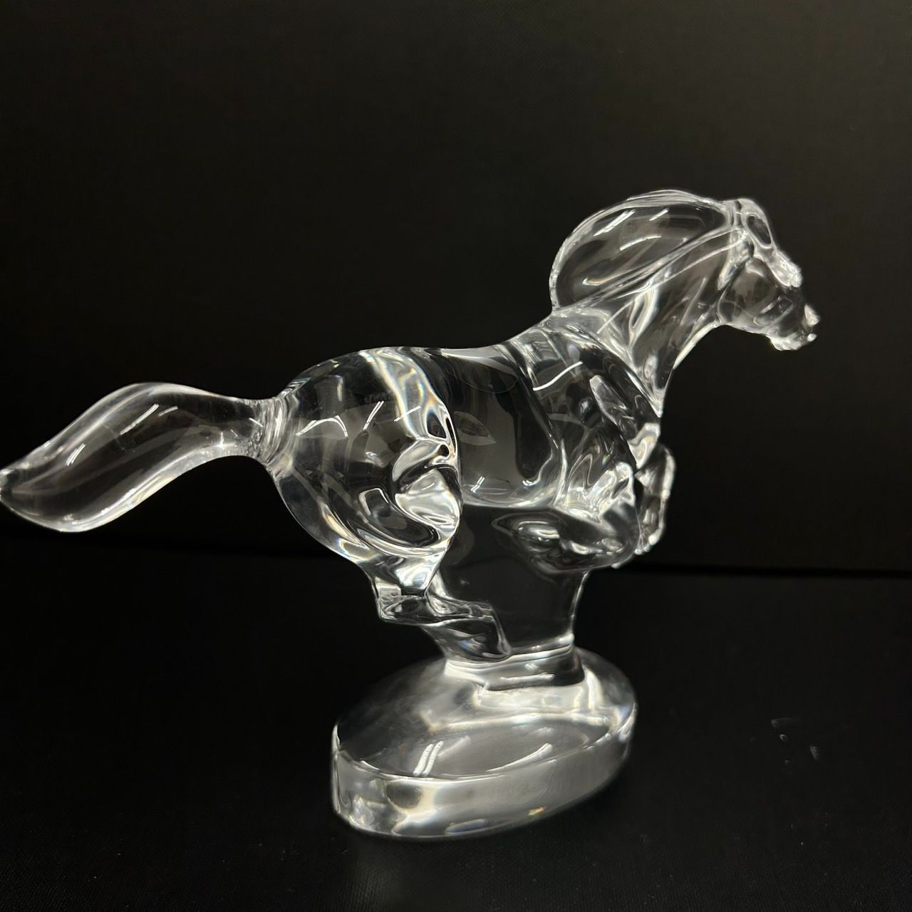 n*i様 バカラ Baccarat 走る馬 クリスタル インテリア バカラ Baccarat
