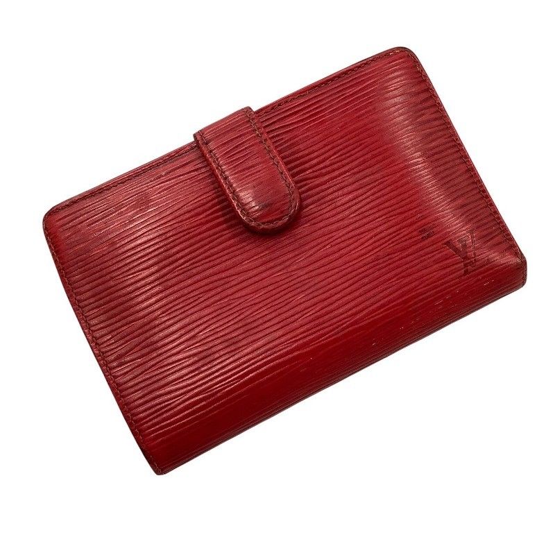 LOUIS VUITTON ルイヴィトン エピ 2つ折り 札入れ レッド m001 X(30