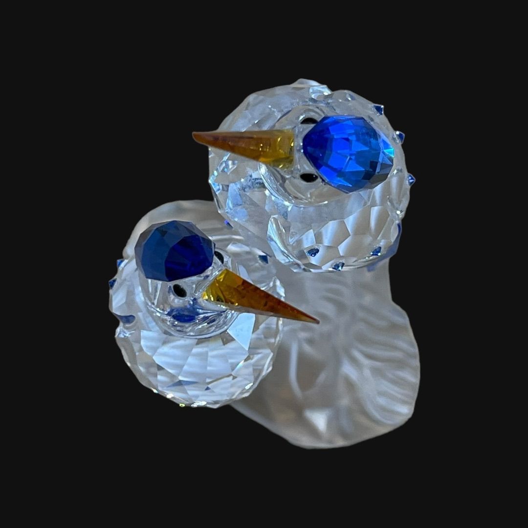 スワロフスキー カワセミ 貴重な廃盤Malachite Kingfishers