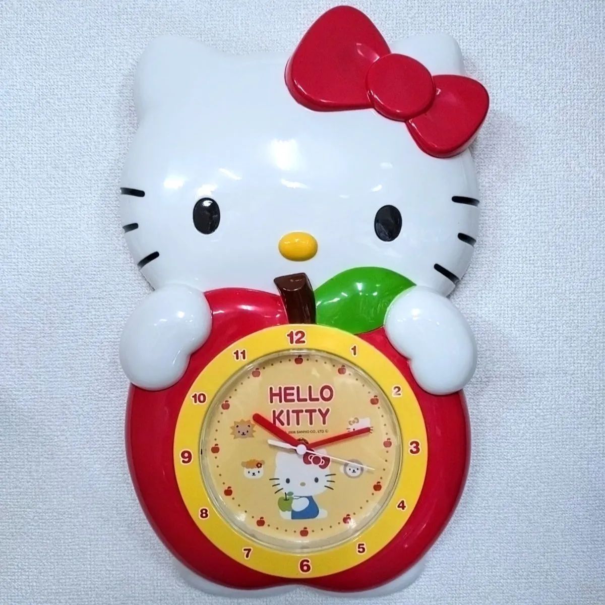 ハローキティ 振り子時計 ハローキティ 七福きてぃねこ 振り子付壁掛け