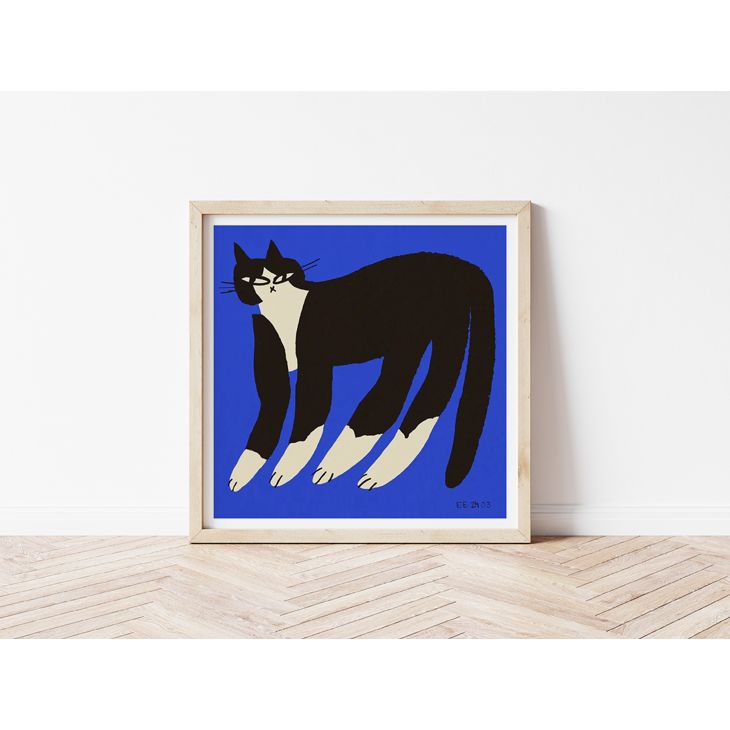 THE ストア POSTER CLUB x Eniko Katalin Eged | Cat in Blue