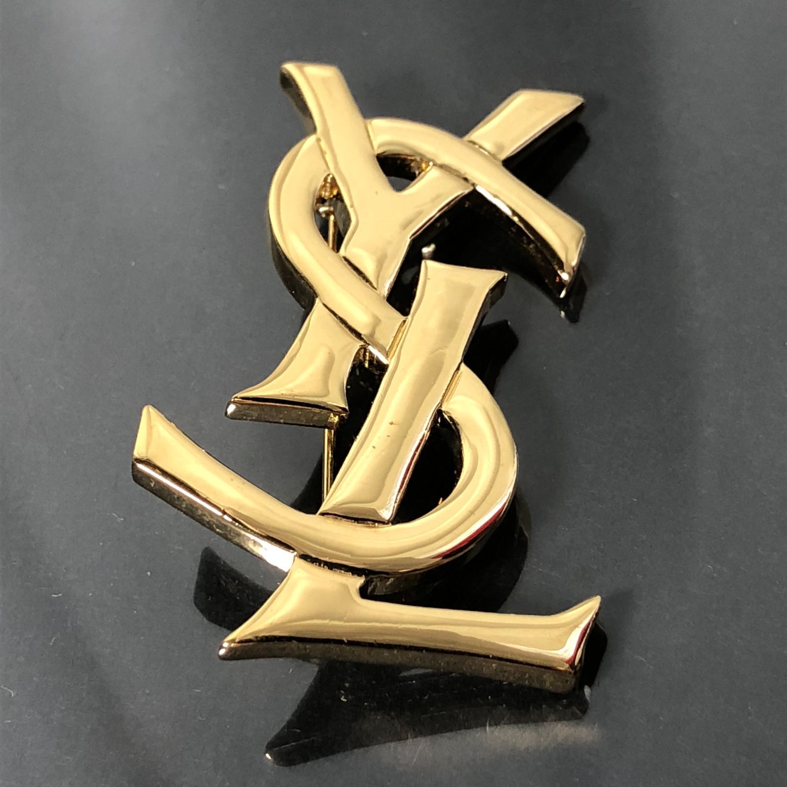 YSL ゴールドブローチ YSL イヴ・サンローラン ゴールド 鳥 バード