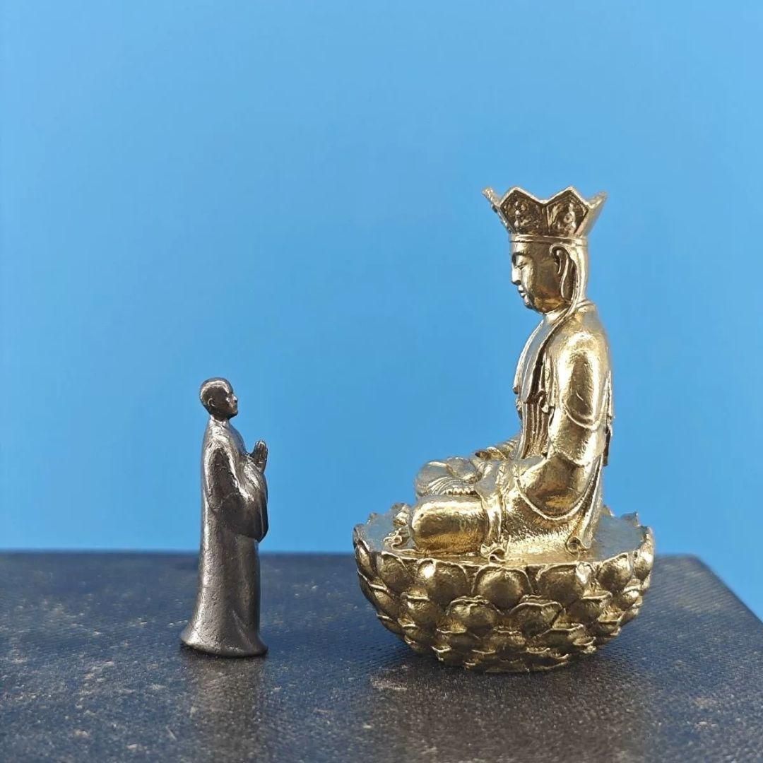 極細工 仏教 美術 仏像 仏首 仏頭 装飾 置物 装飾 収蔵 コレクション