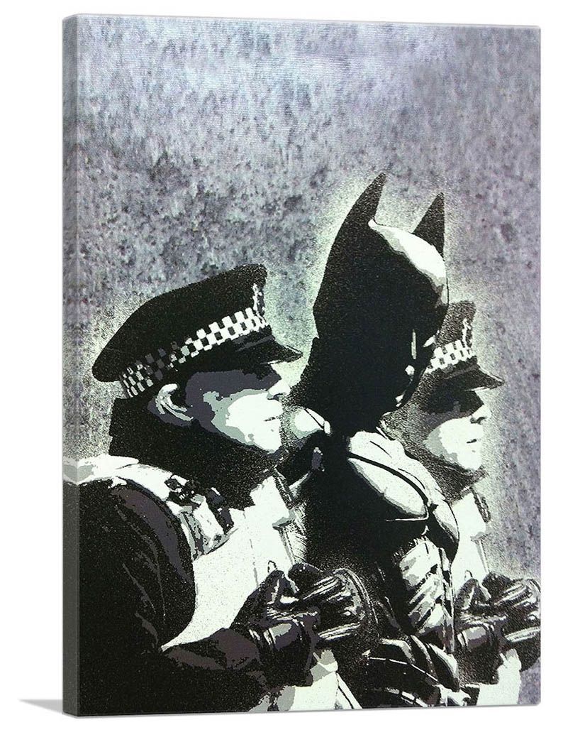 バットマン ジョーカー ハーレイクイン 額装品 アートポスター風