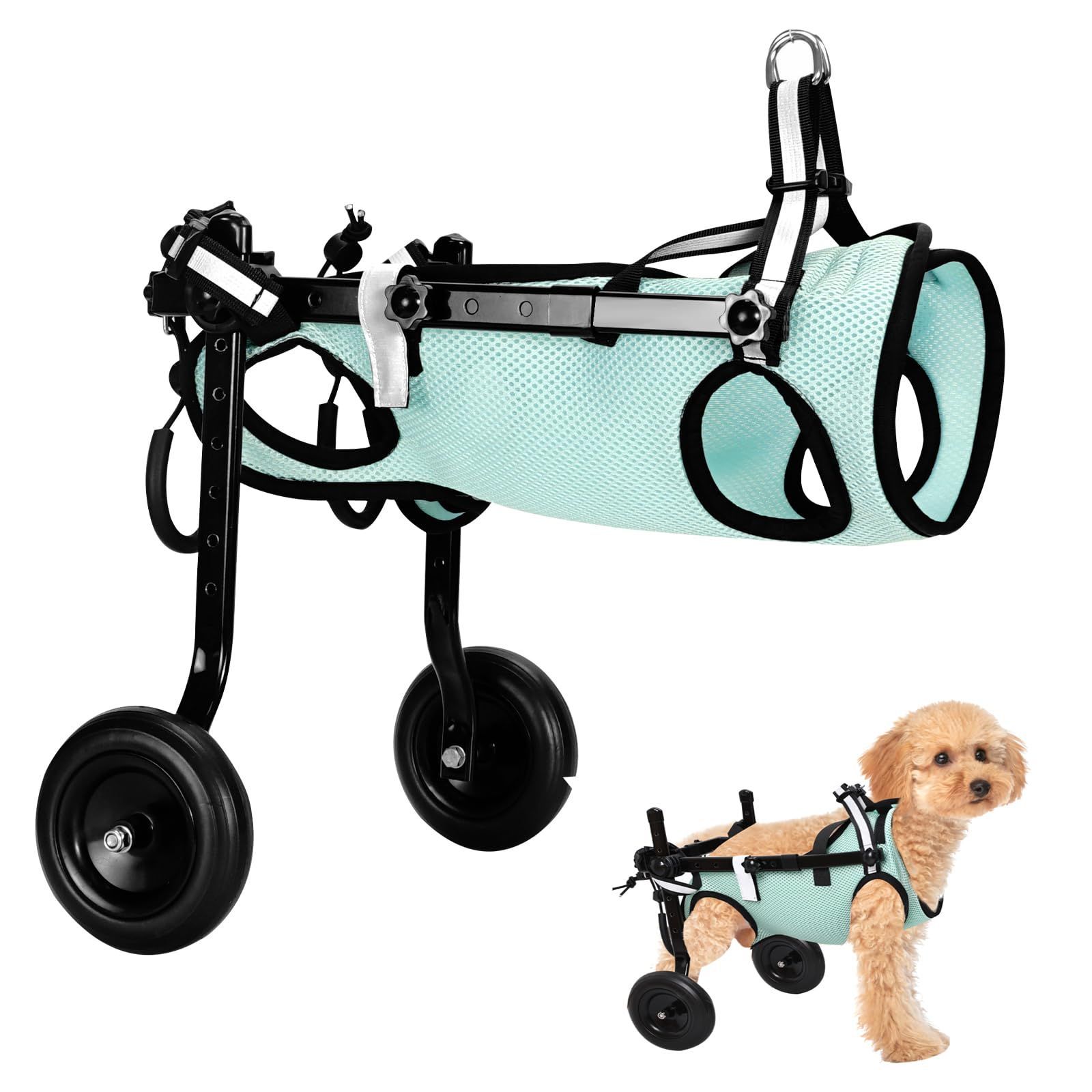 ミックス犬4輪リハビリ食事補助犬用車椅子介護用犬の歩行器