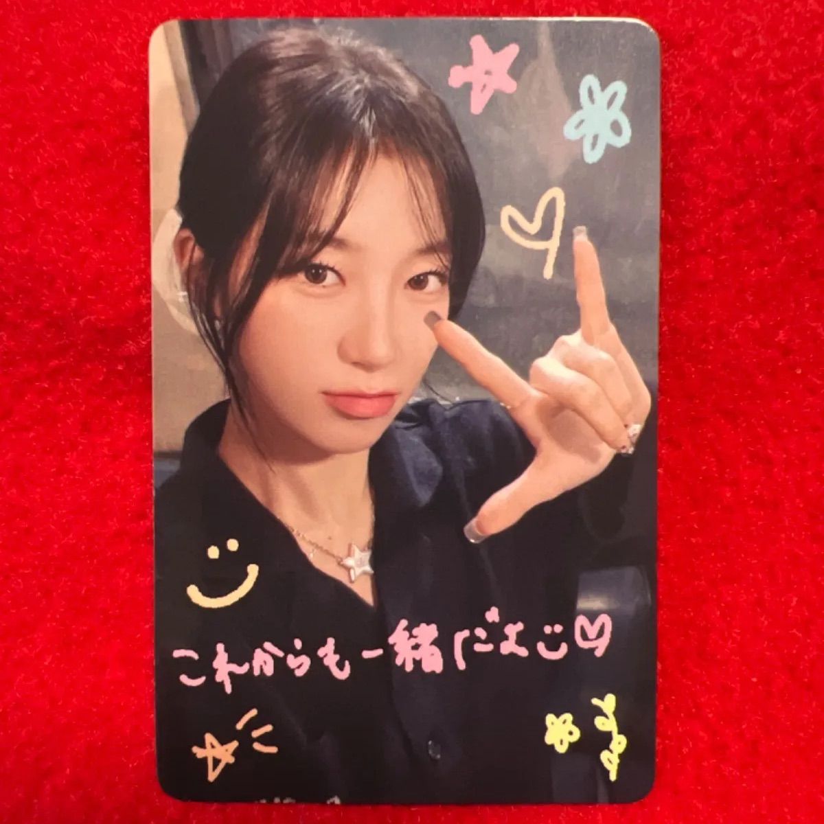 LE SSERAFIM カズハ 直筆サイン 写真 LINEミュージック 【公式通販】