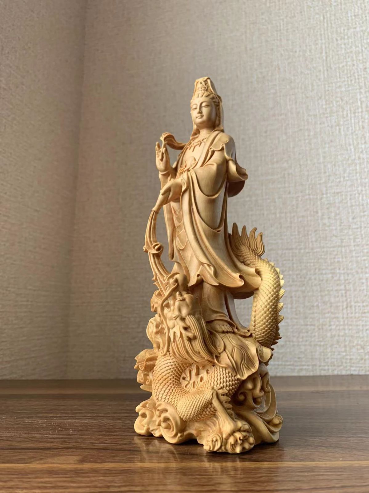 不動明王 有馬頼底(相國大龍)書付 臨済宗 白檀木彫仏像 仏教美術 DX151