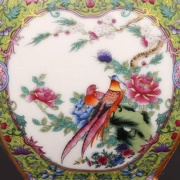 清乾隆琺瑯彩万模様六方挿花器 景徳鎮 陶磁器 装飾品 現代