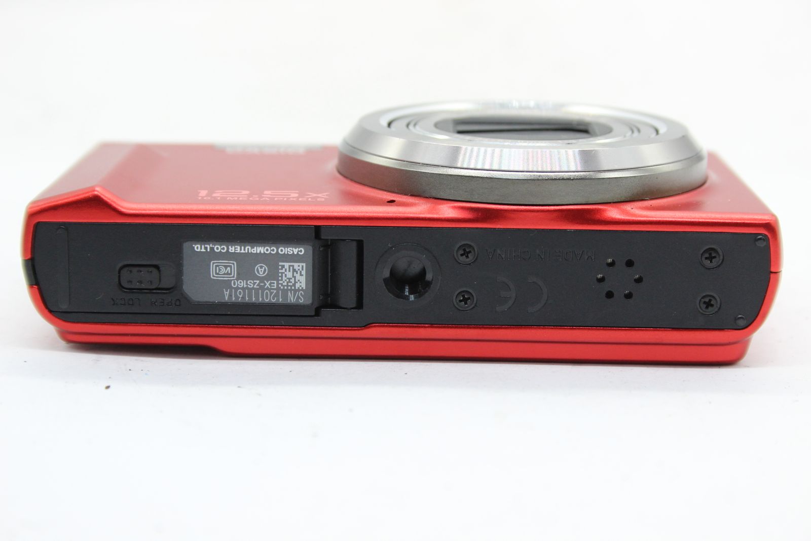 美品 返品保証】 カシオ Casio Exilim EX-ZS160 レッド 24mm Wide 小売