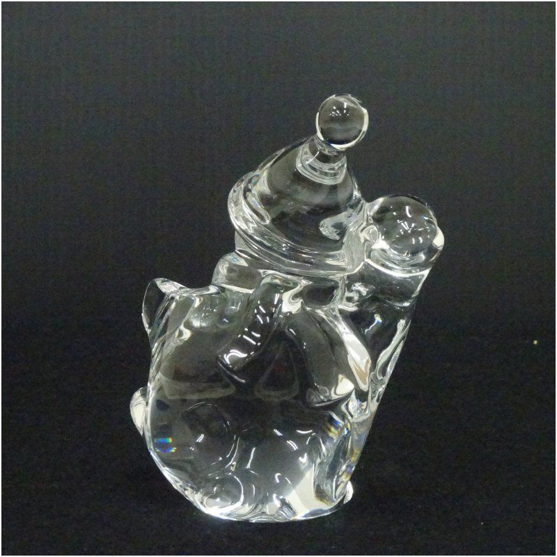 Baccarat バカラ プレイングスノーマン フィギュリン クリスタルガラス