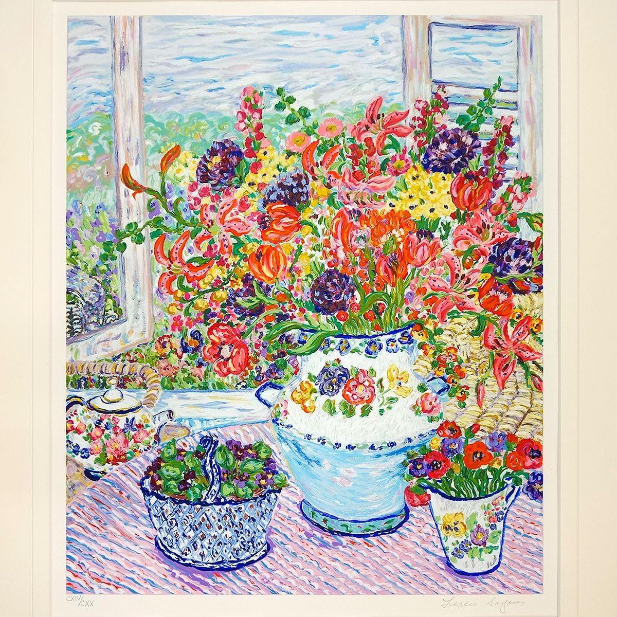 画家haru☆油彩画F8号☆薔薇☆真作☆原画☆一点