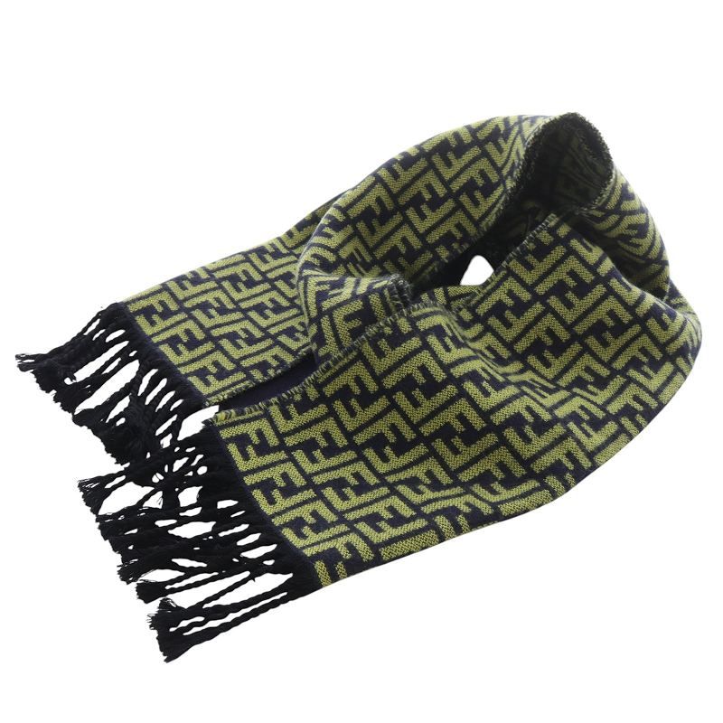 FENDI フェンディ ズッカ柄 ストール マフラー ウール100% FENDI