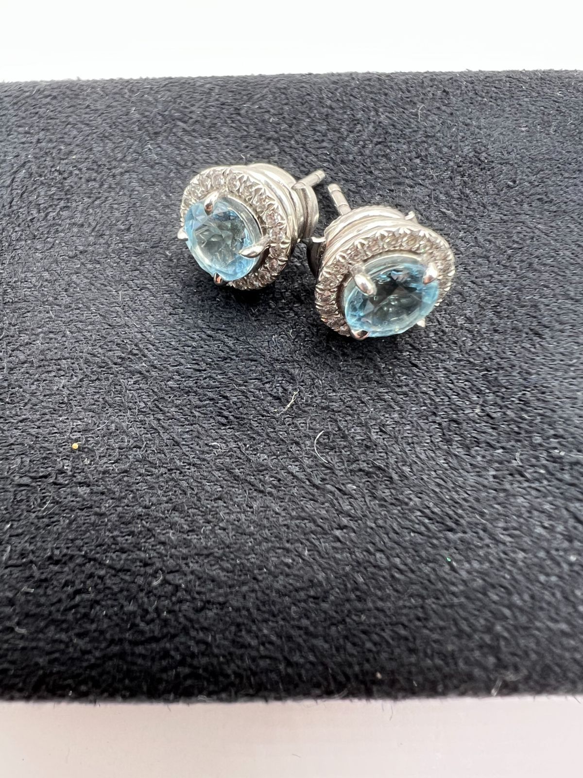 Tiffany ティファニー ソレスト ピアス ダイヤ×アクアマリン - メルカリ