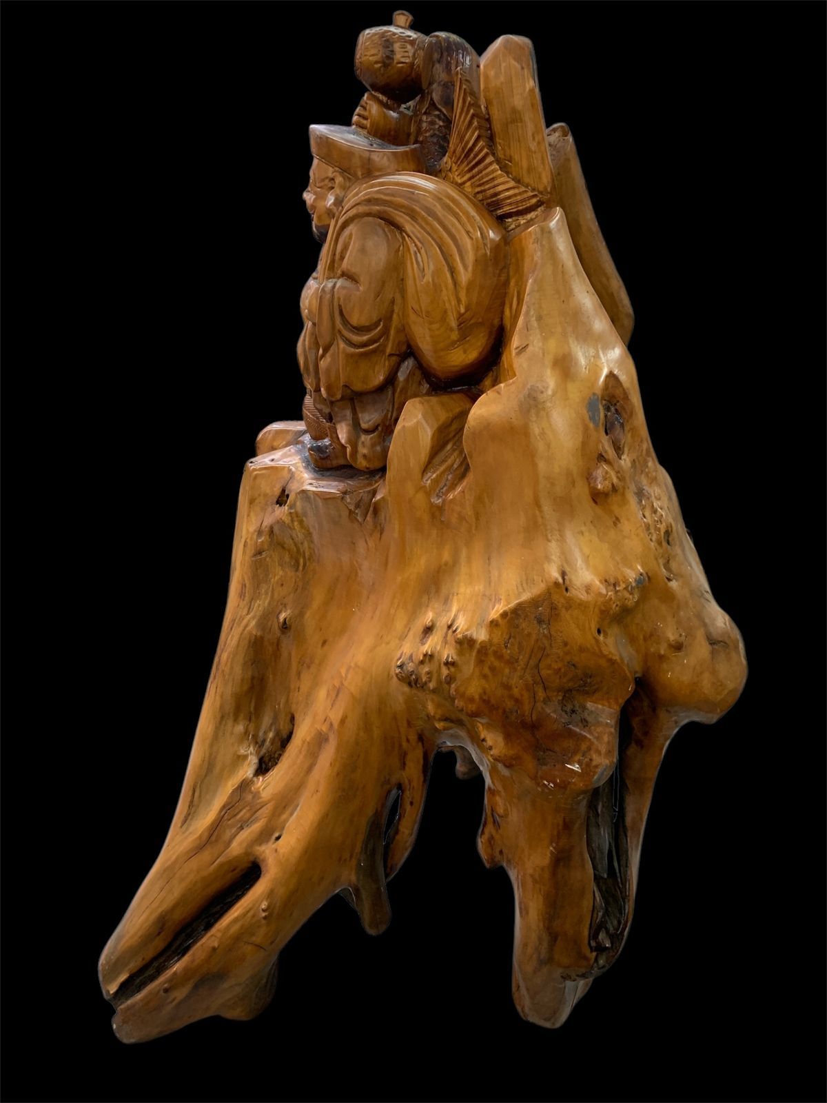 七福神 大黒天木像, 日本, 江戸時代 18世紀. （宗教 神道 ◇楾◇ 仏教美術