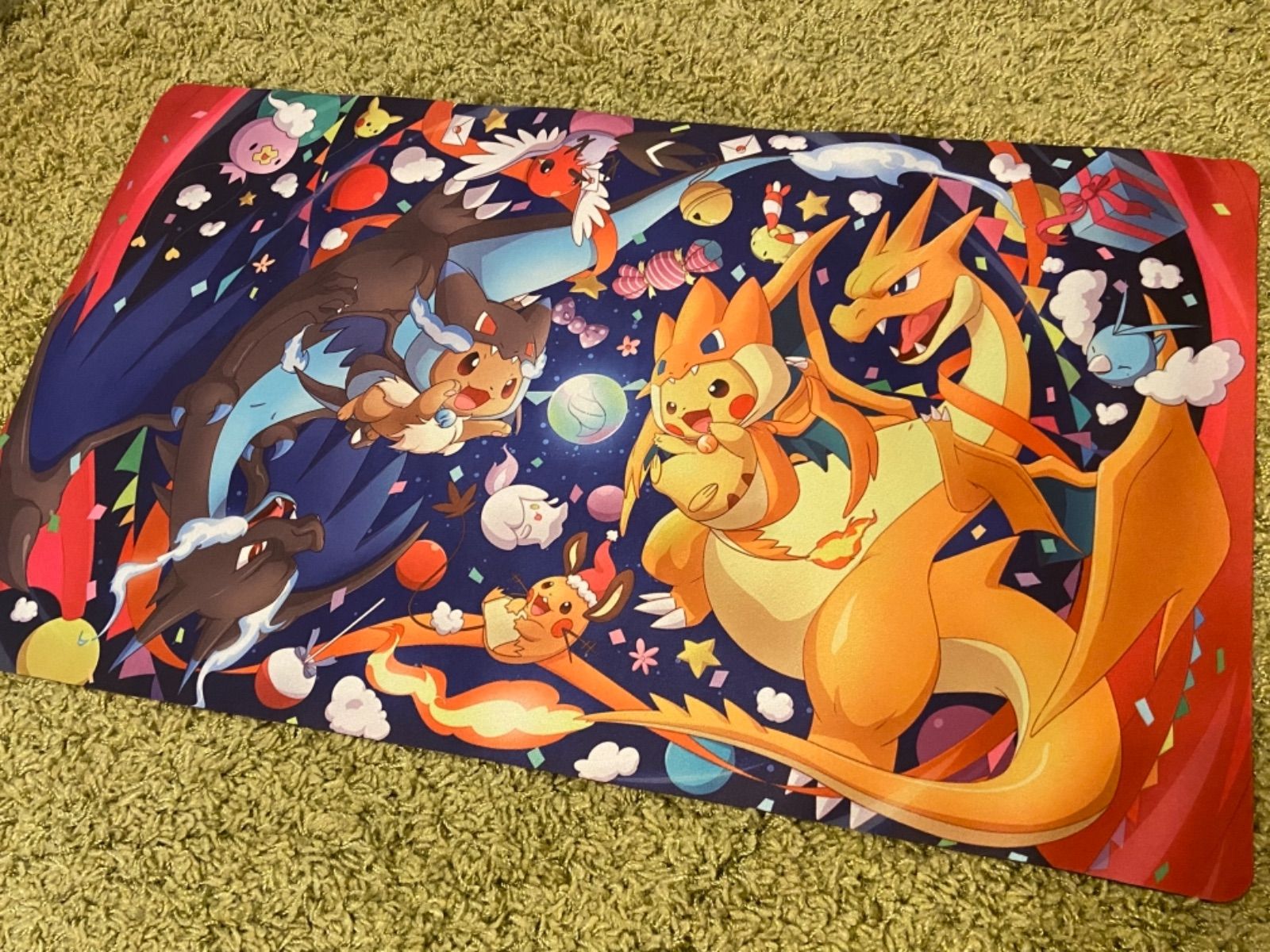 プレイマット FAN OF PICACHU & EIEVUI 良い ラバープレイマット FAN