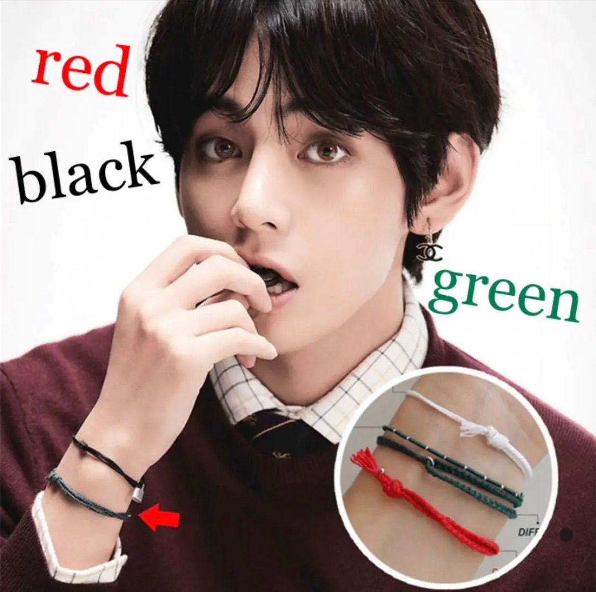 BTS V テヒョン テテ着用 SAVE ONE ブレスレット Mサイズ BTS V