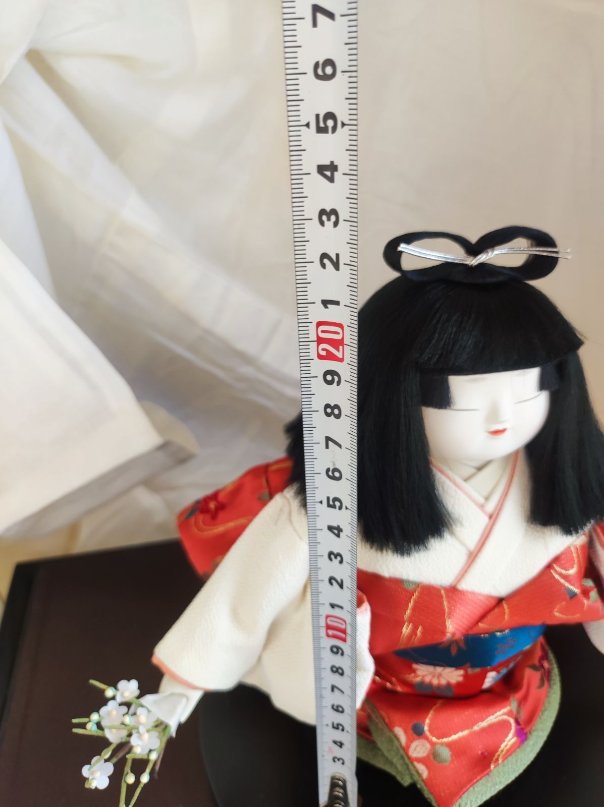 御所人形「雅」 幸一光｜Gosho Doll, Silk Kimono, 節約 桐箱付, H
