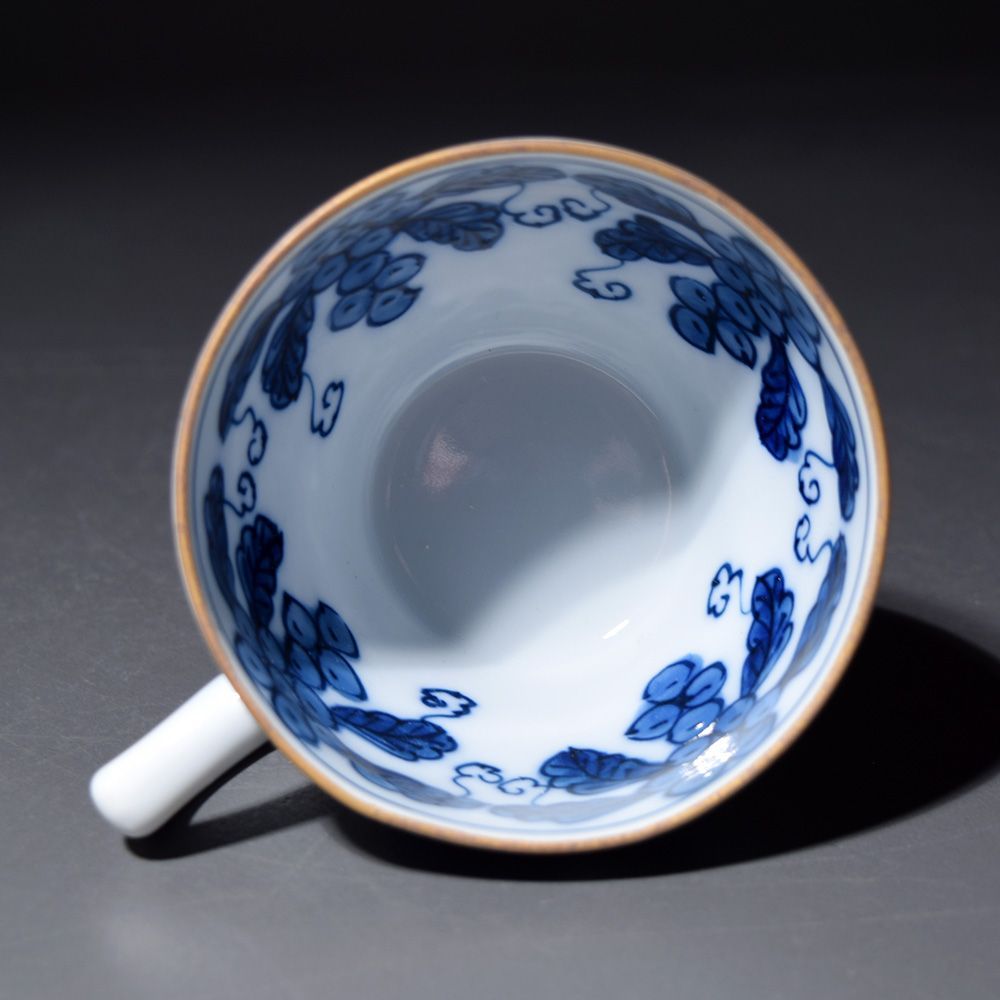 有田焼 源右衛門 染付葡萄 カップ&ソーサー コーヒーカップ コーヒー碗