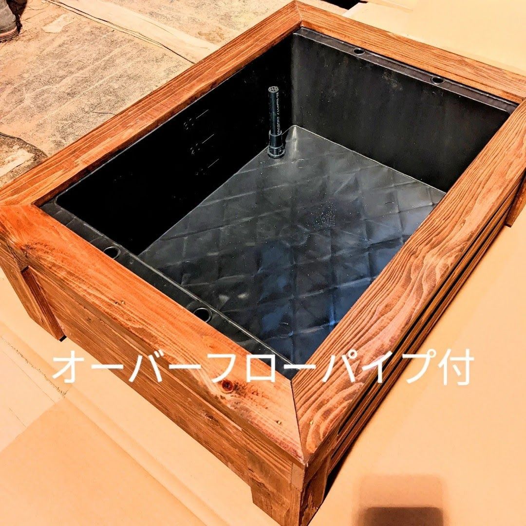 トロ舟40リットル 木枠 杉板カバーセット ビオトープ メダカ Amazon.co