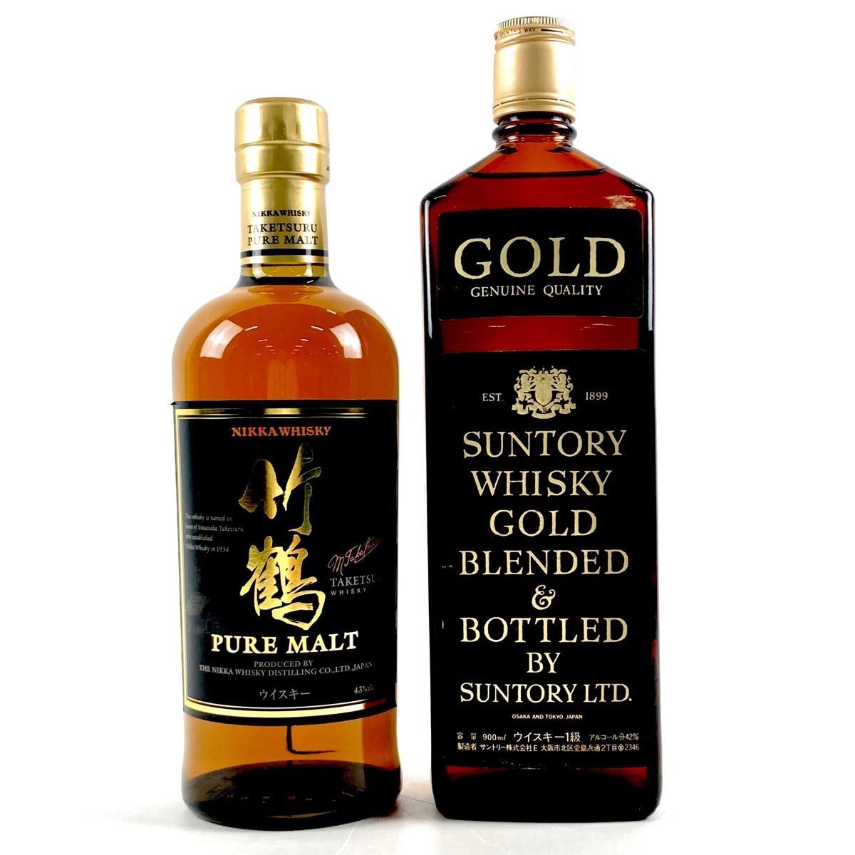 東京都内限定お届け】 2本 ニッカ 竹鶴 ピュアモルト サントリー