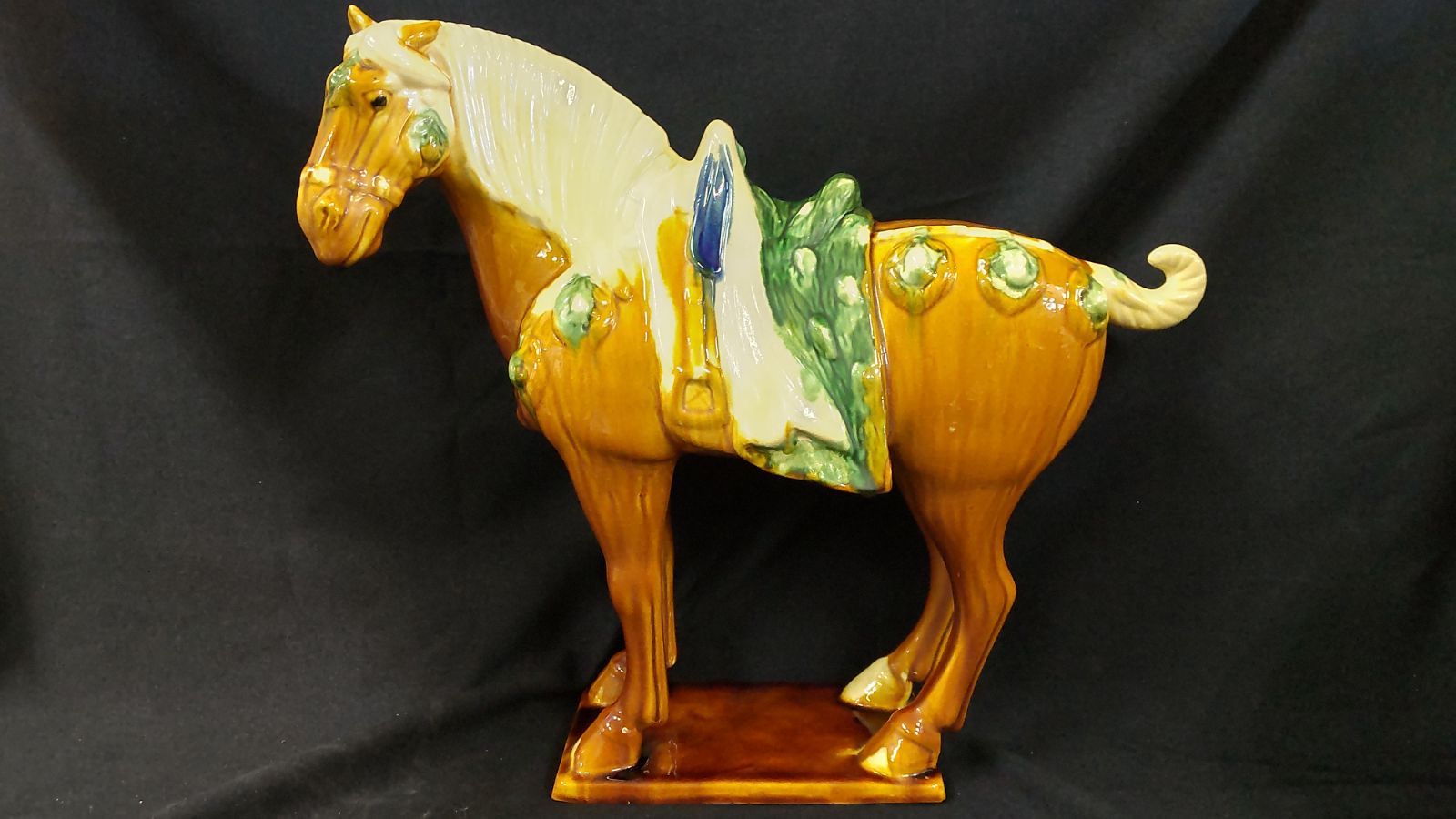 陶器 中国 唐三彩 馬