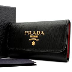 未使用保管品 RFIDモデル PRADA プラダ 6連 キーケース サフィアーノ