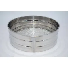 茶道具 六方式灰篩 ステンレス製 3点セット(荒目・中目・細目) 茶道具