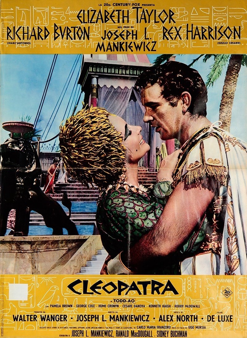 クレオパトラレトロ映画 ポスターエリザベス・テーラー ○ 映画